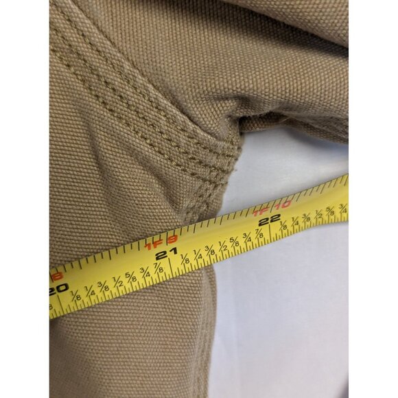 Carhartt Rugged Flex Relaxed Fit Jacket M Khaki Fleece Lined - Picture 4 of 6